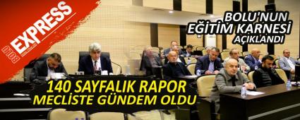 BOLU'NUN EĞİTİM KARNESİ AÇIKLANDI BOLU'NUN EĞİTİM KARNESİ AÇIKLANDI