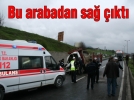 Yeni�a�a’da kamyonet devrildi 