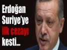 Erdo�an Suriye ye ilk cezay� kesti