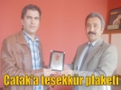 �atak’a te�ekk�r plaketi