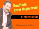 Kendimle gurur duyuyorum