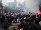 Trabzonsporlular sokaklara indi