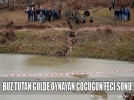 Buz tutan g�l k�r�ld� �ocuk i�ine d��t�