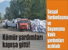 Kamyonlarla k�m�r yard�m�