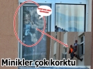 Minikler �ok korktu