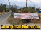 Abant yolu kapat�ld�