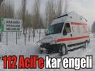 Yoldan ��kan ambulans kara sapland�