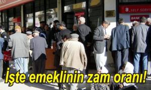 Emeklilerin zam oran� belirlendi
