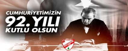 Cumhuriyetimizin 92. Y�l� Kutlu Olsun