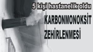 Soba gaz�ndan 5 ki�i zehirlendi