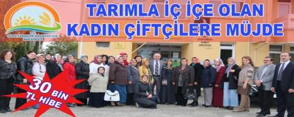Tar�mla i� i�e olan kad�n �ift�ilere m�jde