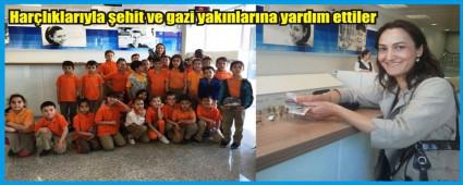 Har�l�klar�n� �ehit ve gazi yak�nlar�na ba���lad�lar