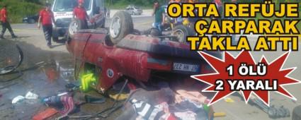BOLU'DA TRAF�K KAZASI: 1 �L�, 2 YARALI