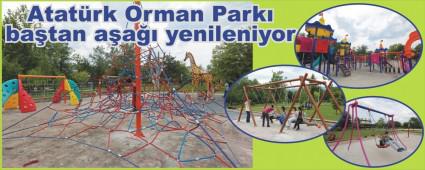 Atat�rk Orman Park�'nda yo�un �al��ma