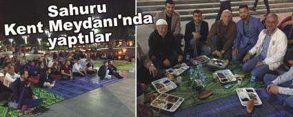 Sahuru Kent Meydan�'nda yapt�lar