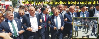 GAZ SIKAN POL�SE MESAJ VERD�LER