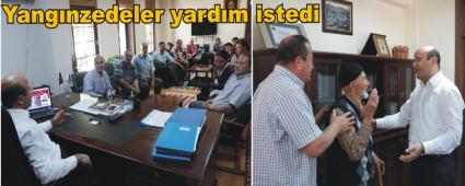 Yang�nzedeler yard�m istedi