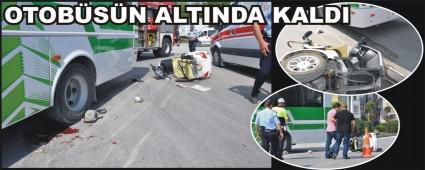OTOB�S�N ALTINDA KALDI