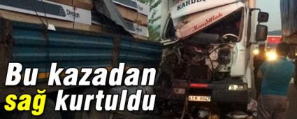 Bu kazadan sa� kurtuldu