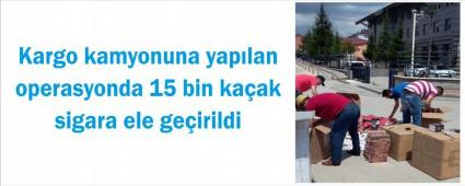 15 bin paket ka�ak sigara