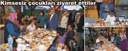 Kimsesiz �ocuklar� ziyaret ettiler