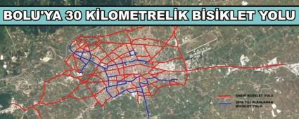 BOLU'YA 30 K�LOMETREL�K B�S�KLET YOLU
