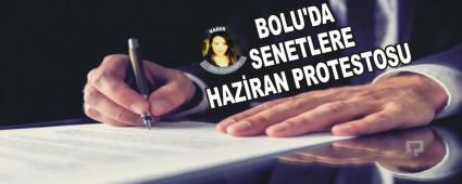 BOLU'DA SENETLERE HAZ�RAN PROTESTOSU