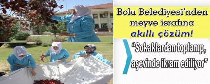 Bolu Belediyesi'nden meyve israf�na ak�ll� ��z�m!