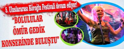 BOLULULAR �M�R GED�K KONSER�NDE BULU�TU