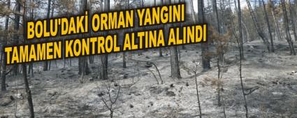 Bolu'daki orman yang�n� tamamen kontrol alt�na al�nd�