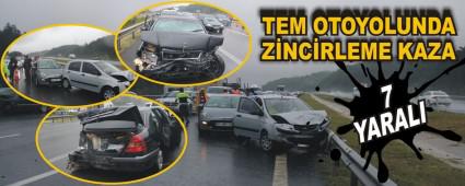 TEM OTOYOLUNDA Z�NC�RLEME KAZA: 7 YARALI