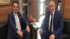 BA�SAVCI YAMAN'DAN YILMAZ'A Z�YARET