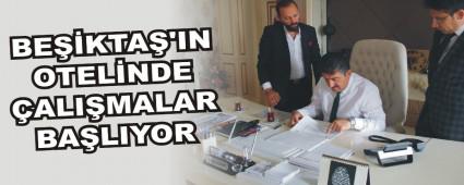 Be�ikta�'�n otelinde �al��malar ba�l�yor