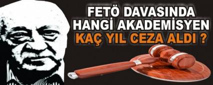 FETO'CU AKADEM�SYENLERE CEZA YA�DI