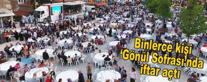 Binlerce ki�i �G�n�l Sofras�\'nda iftar a�t�   