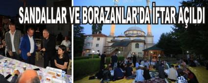 SANDALLAR VE BORAZANLAR'DA �FTAR A�ILDI