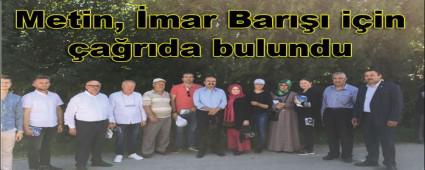 Metin, �mar Bar��� i�in �a�r�da bulundu
