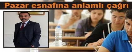Pazar esnaf�na anlaml� �a�r�