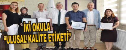 �K� OKULA �ULUSAL KAL�TE ET�KETݔ