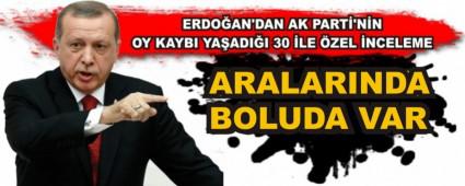 ERDO�AN'DAN AK PART�'N�N OY KAYBI YA�ADI�I 30 �LE �ZEL �NCELEME