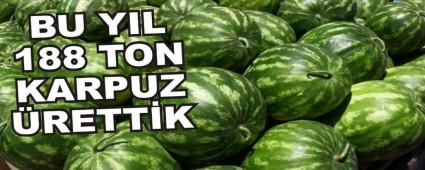 BU YIL 188 TON KARPUZ �RETT�K