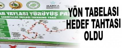 Y�N TABELASI HEDEF TAHTASI OLDU