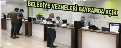 Belediye vezneleri bayramda a��k