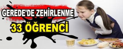GEREDE'DE ZEH�RLENME; 33 ��RENC�