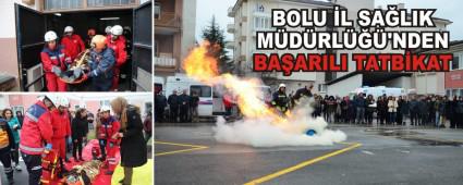 BOLU �L SA�LIK M�D�RL���'NDEN BA�ARILI TATB�KAT