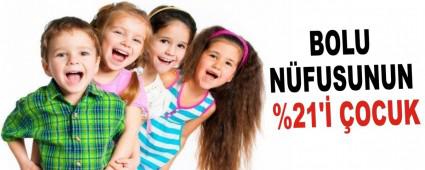 BOLU N�FUSUNUN %21'� �OCUK