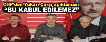 CHP'den Yukar� �ar�� a��klamas�