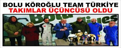 BOLU K�RO�LU TEAM T�RK�YE TAKIMLAR ���NC�S� OLDU