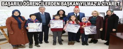 BA�ARILI ��RENC�LERDEN BA�KAN YILMAZ'A Z�YARET