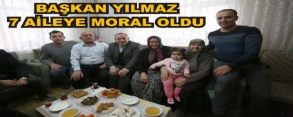 BA�KAN YILMAZ 7 A�LEYE MORAL OLDU